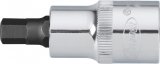 VIGOR Innensechskant Schraubendreher-Einsatz ∙ V2102 ∙ 1/2 Zoll (12,5 mm) Vierkant hohl ∙ Innen Sechskant Profil ∙ SW 6 mm