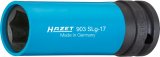 HAZET Schlag- | Maschinenschrauber Steckschlüsseleinsatz 903SLG-17 ∙ 1/2 Zoll (12,5 mm) Vierkant hohl ∙ Außen Sechskant-Tractions